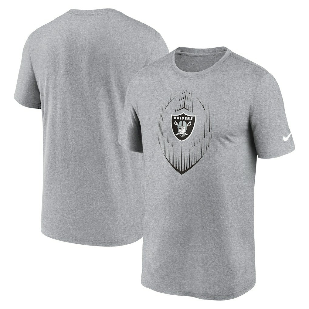 Nike Las Vegas Raiders Primetime Legend Icon Performance T-Shirt Heather Gray