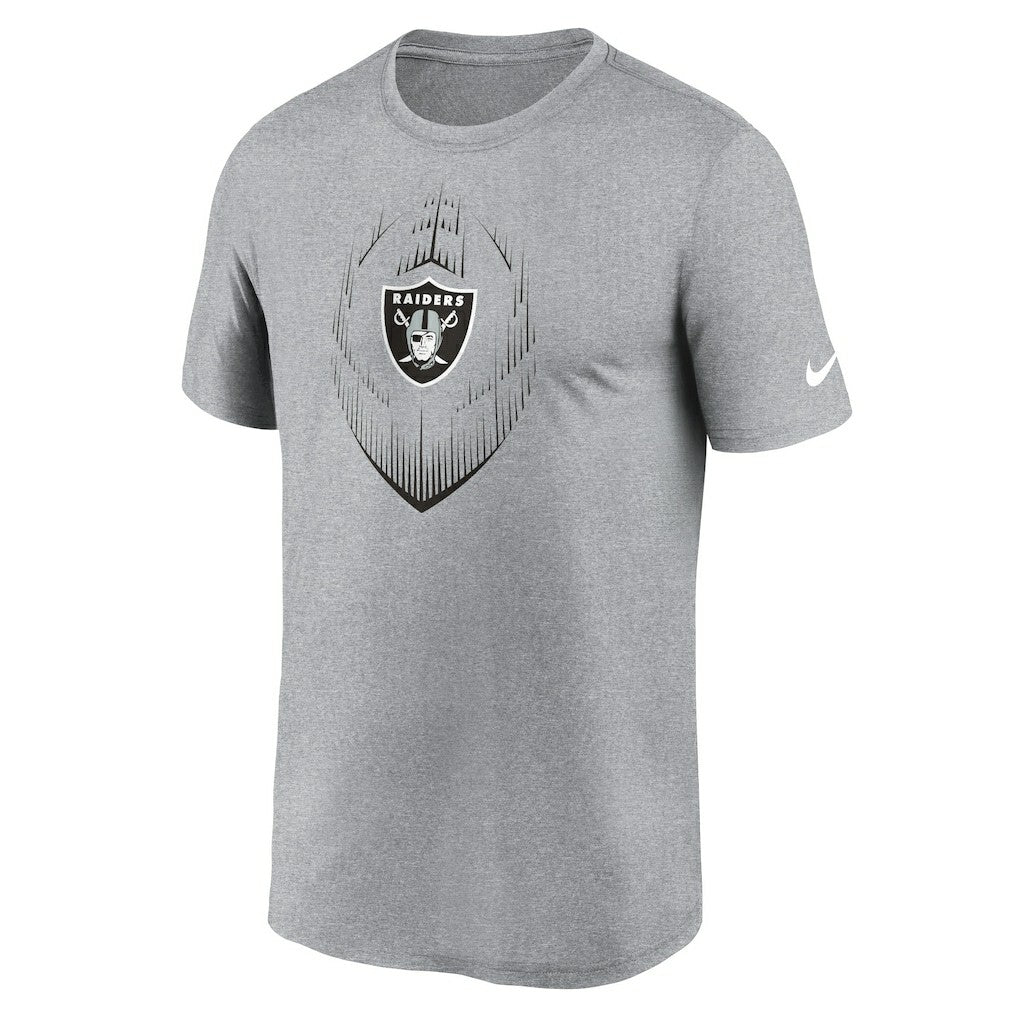 Nike Las Vegas Raiders Primetime Legend Icon Performance T-Shirt Heather Gray