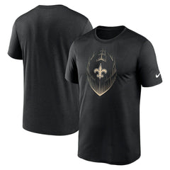 Nike New Orleans Saints Primetime Legend Icon Performance T-Shirt Black