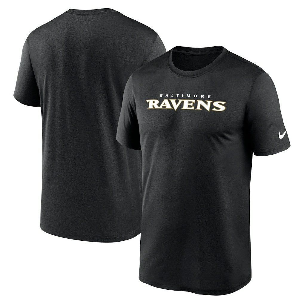Nike Baltimore Ravens Primetime Legend Wordmark Performance T-Shirt Black