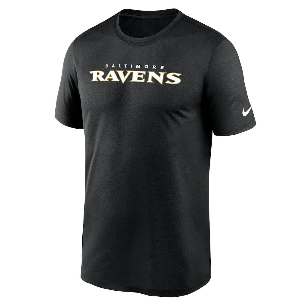 Nike Baltimore Ravens Primetime Legend Wordmark Performance T-Shirt Black