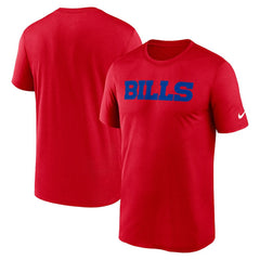Nike Buffalo Bills Primetime Legend Wordmark Performance T-Shirt Red