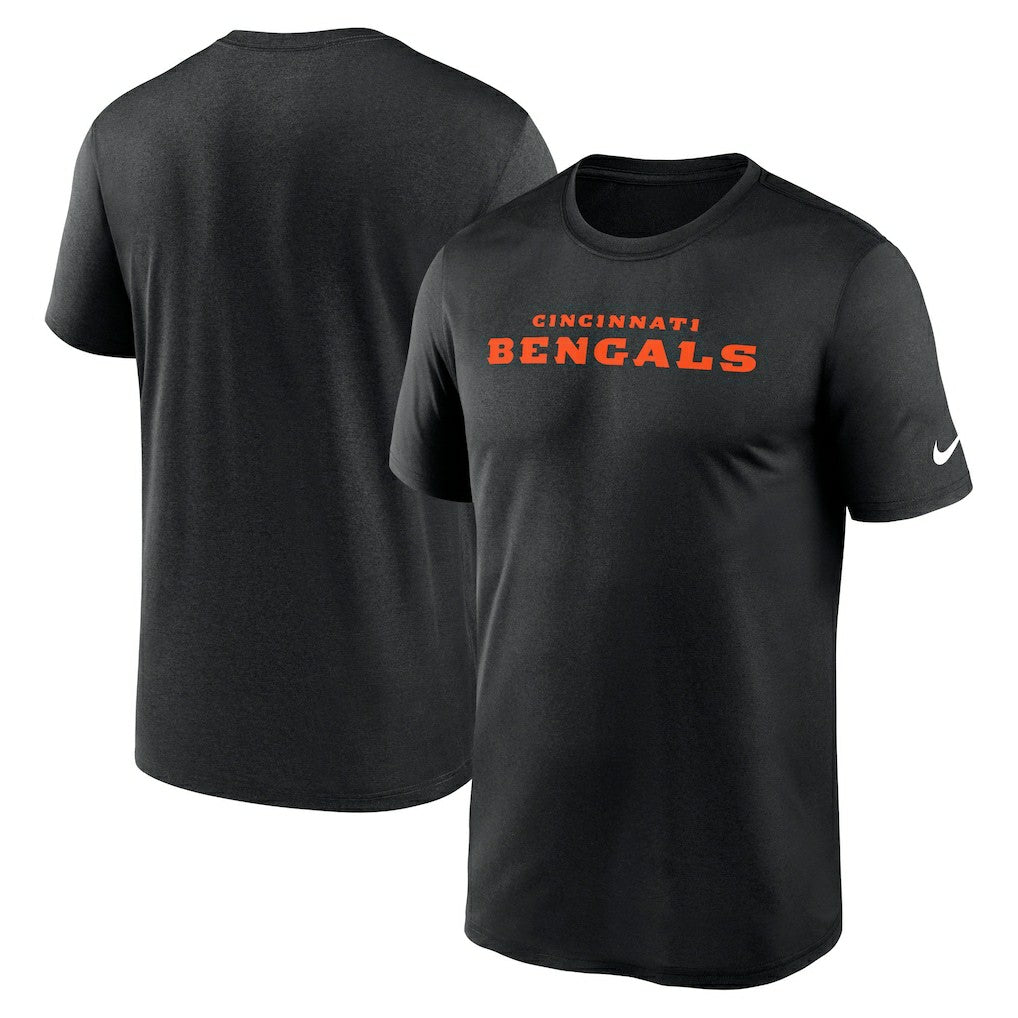 Nike Cincinnati Bengals Primetime Legend Wordmark Performance T-Shirt Black