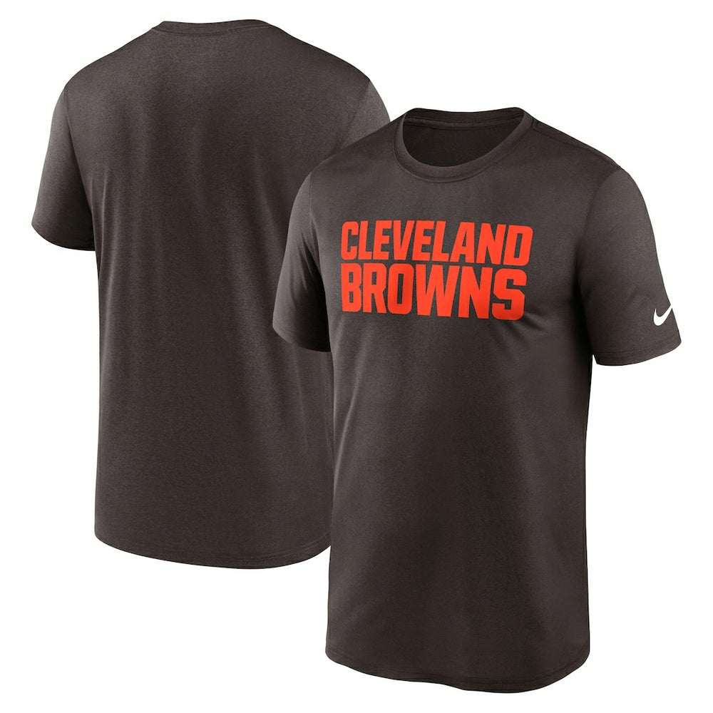 Nike Cleveland Browns Primetime Legend Wordmark Performance T-Shirt Brown