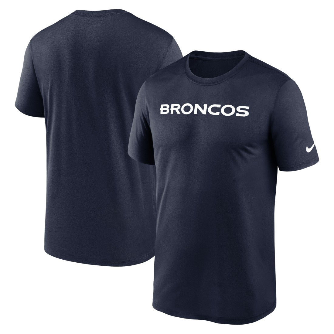 Nike Denver Broncos Primetime Legend Wordmark Performance T-Shirt Navy