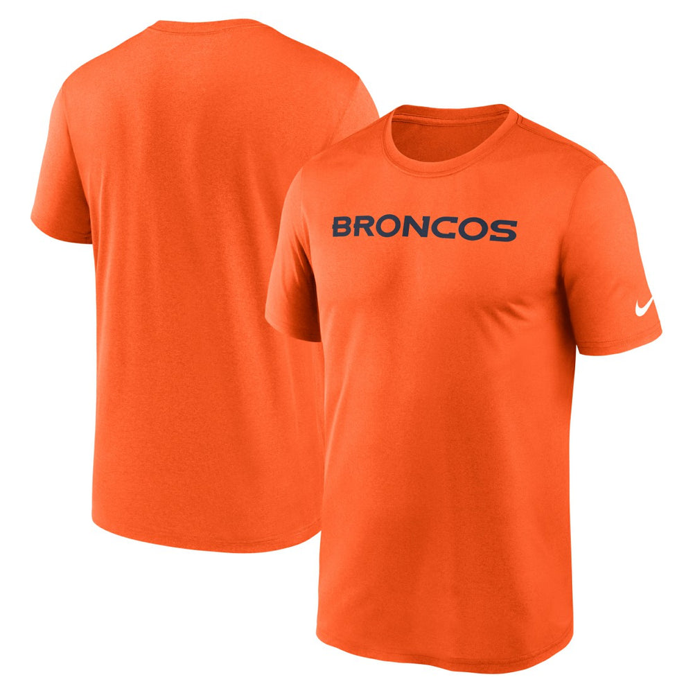 Nike Denver Broncos Primetime Legend Wordmark Performance T-Shirt Orange