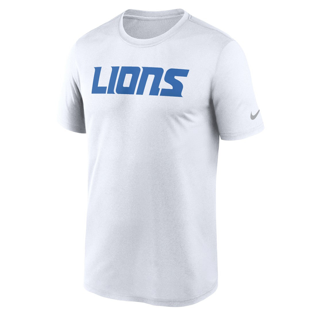 Nike Detroit Lions Primetime Legend Wordmark Performance T-Shirt White