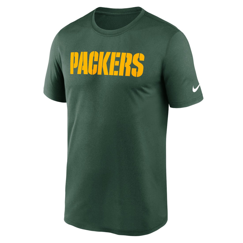 Nike Green Bay Packers Primetime Legend Wordmark Performance T-Shirt Green
