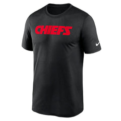 Nike Kansas City Chiefs Primetime Legend Wordmark Performance T-Shirt Black