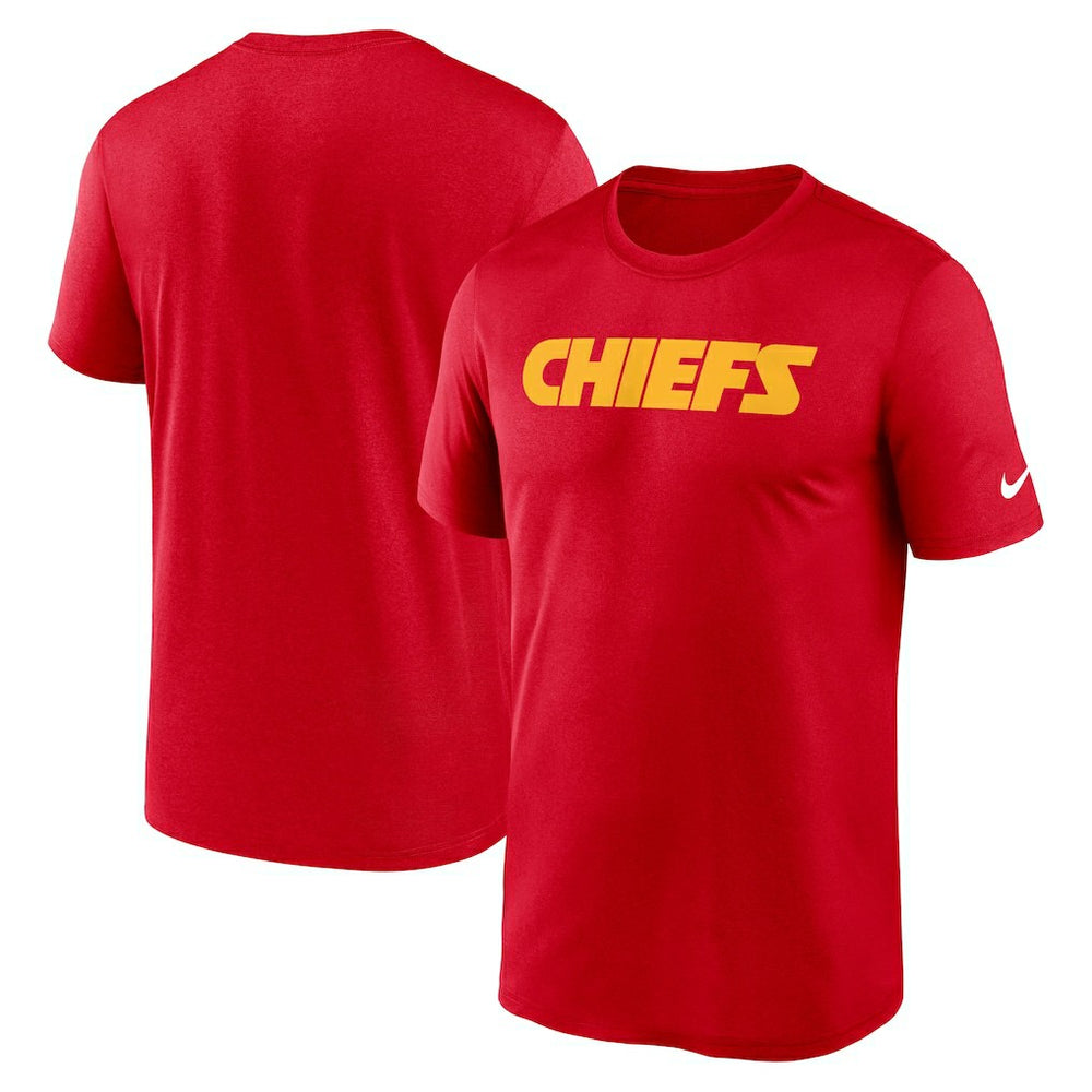 Nike Kansas City Chiefs Primetime Legend Wordmark Performance T-Shirt Red