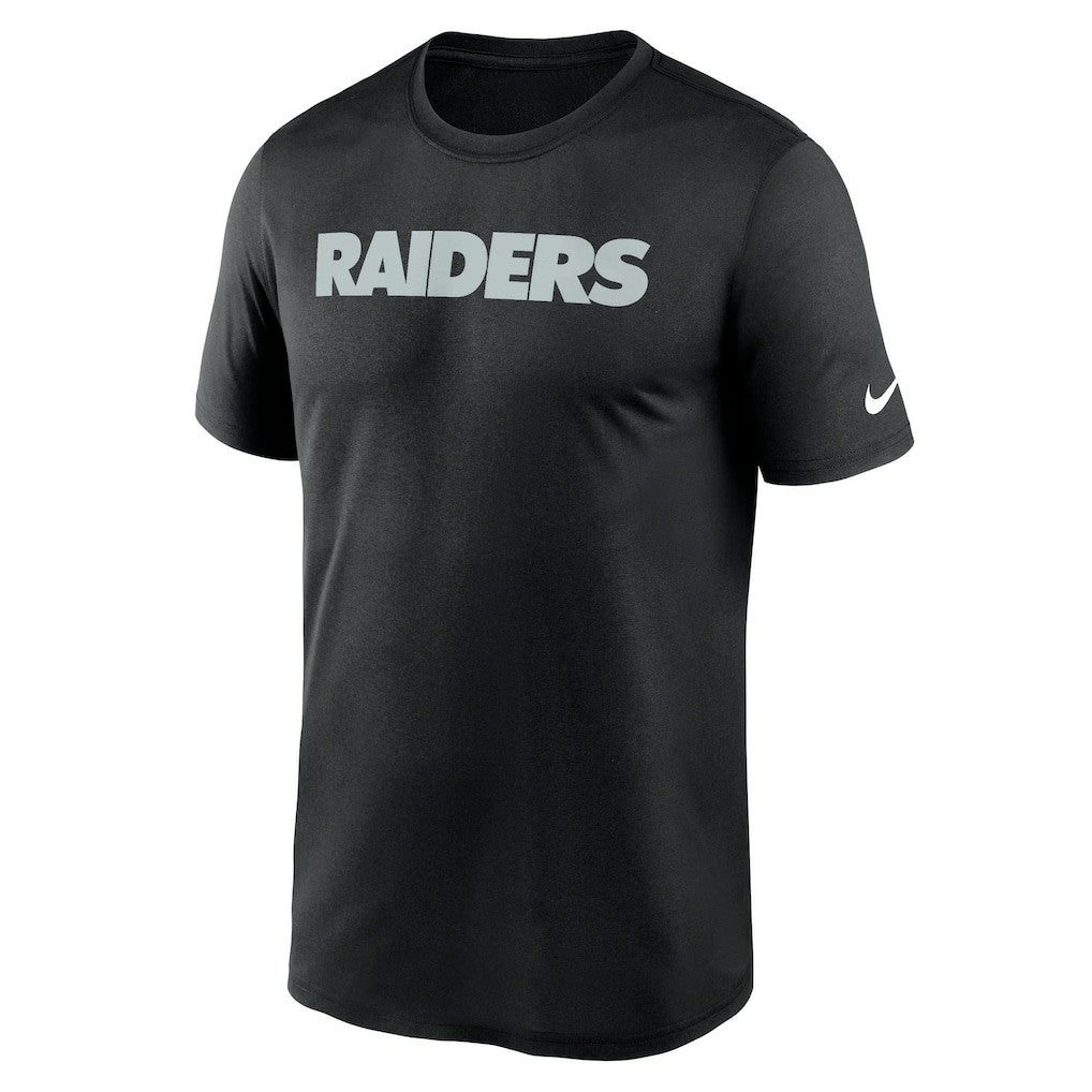 Nike Las Vegas Raiders Primetime Legend Wordmark Performance T-Shirt Black