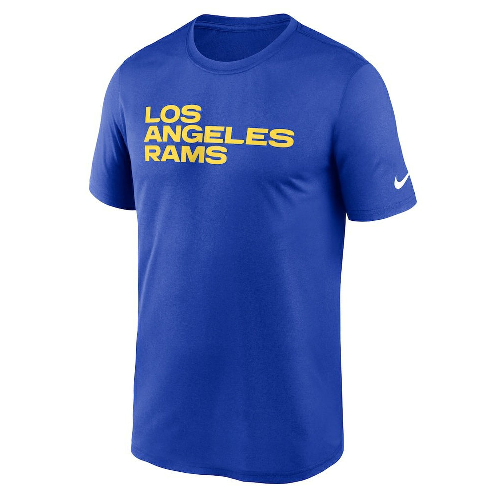 Nike Los Angeles Rams Primetime Legend Wordmark Performance T-Shirt Royal