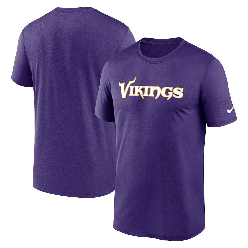 Nike Minnesota Vikings Primetime Legend Wordmark Performance T-Shirt Purple