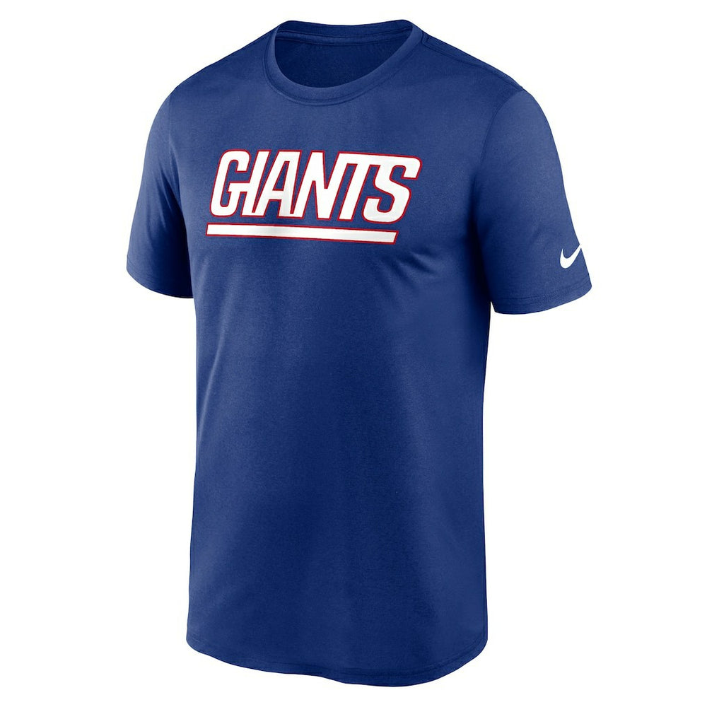 Nike New York Giants Primetime Legend Wordmark Performance T-Shirt Royal