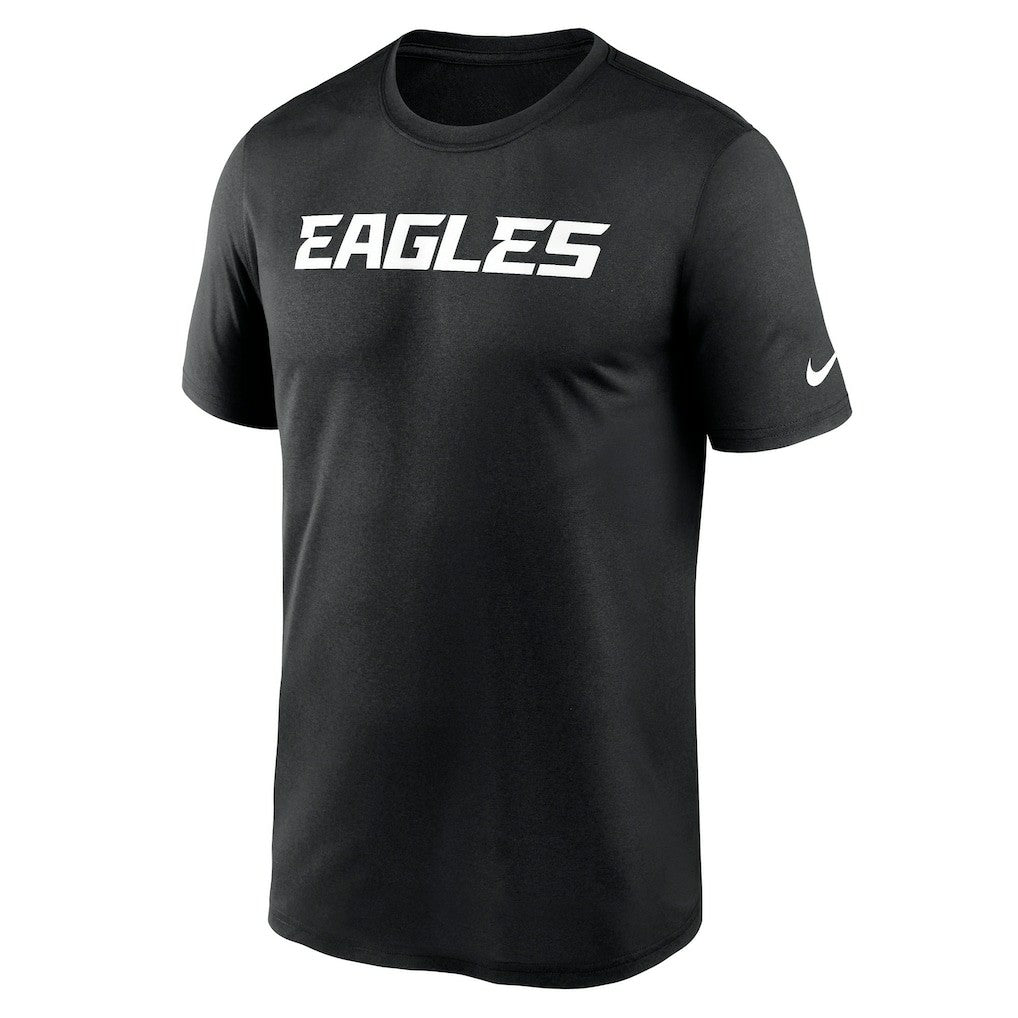 Nike Philadelphia Eagles Primetime Legend Wordmark Performance T-Shirt Black