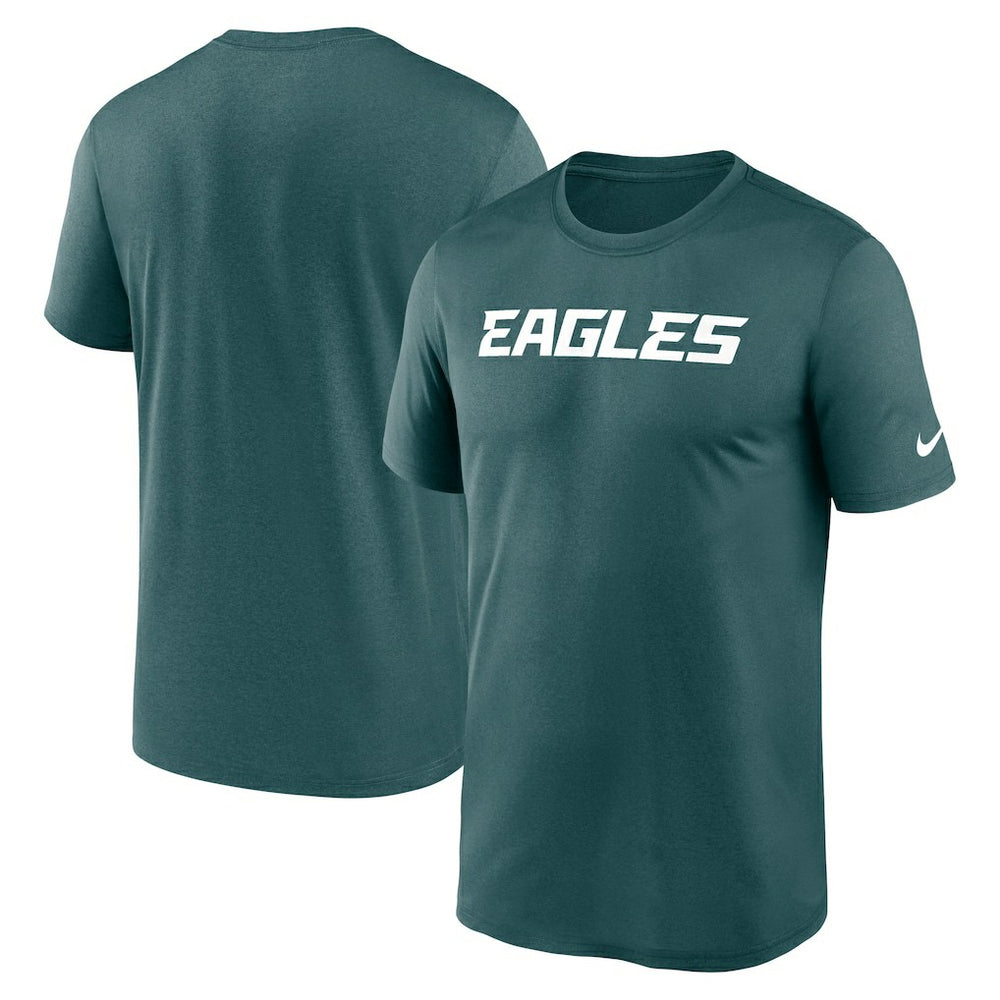 Nike Philadelphia Eagles Primetime Legend Wordmark Performance T-Shirt Midnight Green