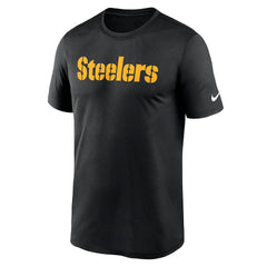 Nike Pittsburgh Steelers Primetime Legend Wordmark Performance T-Shirt Black