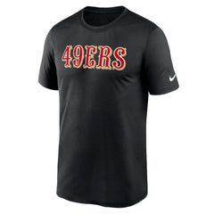 Nike San Francisco 49ers Primetime Legend Wordmark Performance T-Shirt Black