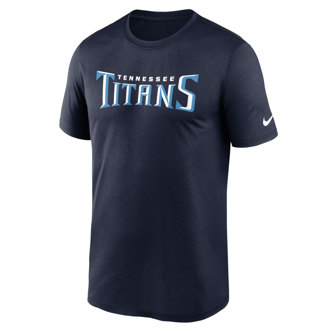 Nike Tennessee Titans Primetime Legend Wordmark Performance T-Shirt Navy