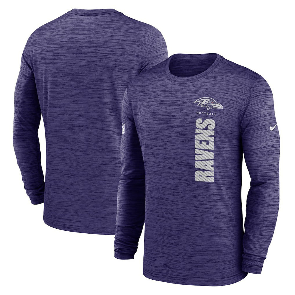 Nike Baltimore Ravens Sideline Velocity Dri-FIT Long Sleeve T-Shirt Purple