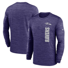 Nike Baltimore Ravens Sideline Velocity Dri-FIT Long Sleeve T-Shirt Purple