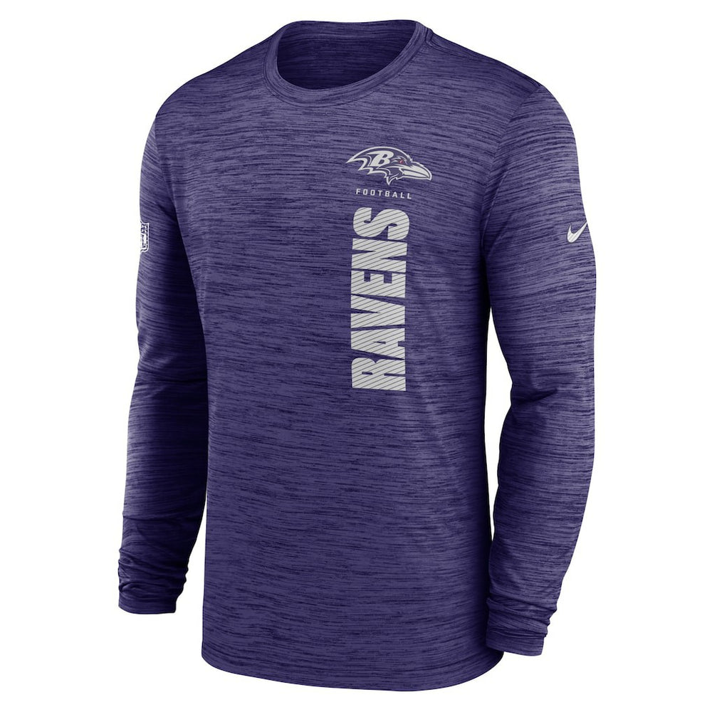 Nike Baltimore Ravens Sideline Velocity Dri-FIT Long Sleeve T-Shirt Purple