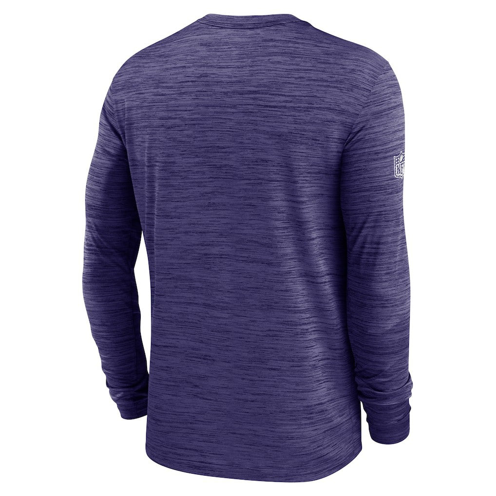 Nike Baltimore Ravens Sideline Velocity Dri-FIT Long Sleeve T-Shirt Purple
