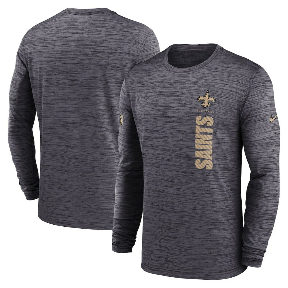 Nike New Orleans Saints Sideline Velocity Dri-FIT Long Sleeve T-Shirt Black