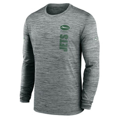 Nike New York Jets Sideline Velocity Dri-FIT Long Sleeve T-Shirt Gray
