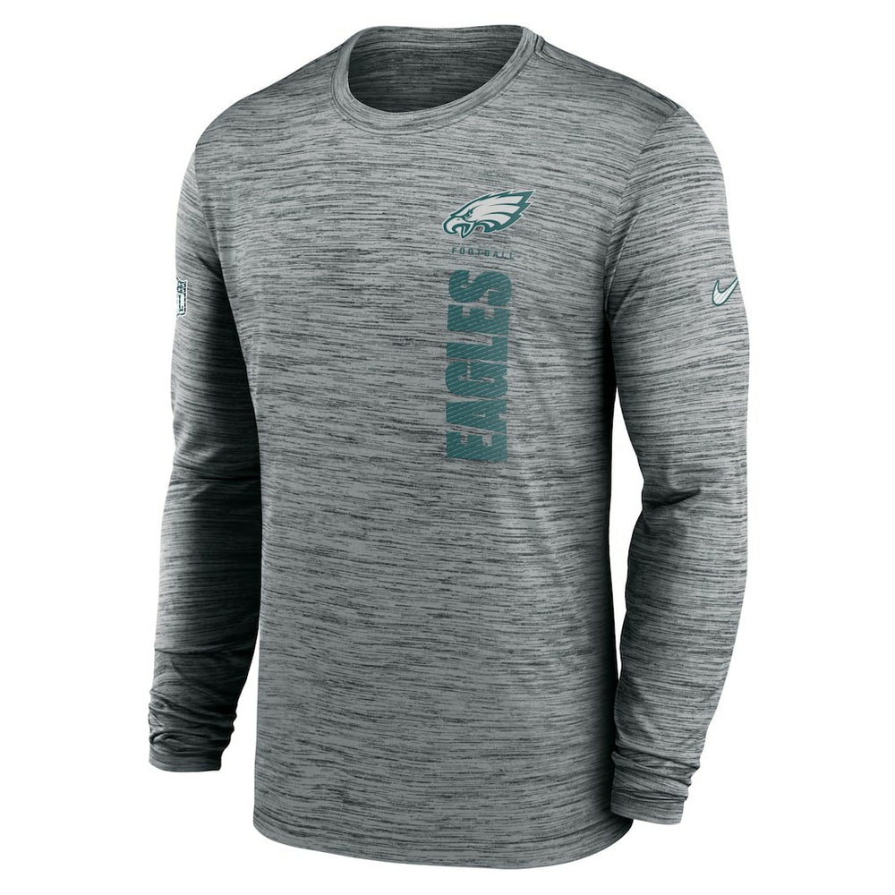 Nike Philadelphia Eagles Sideline Velocity Dri-FIT Long Sleeve T-Shirt Gray
