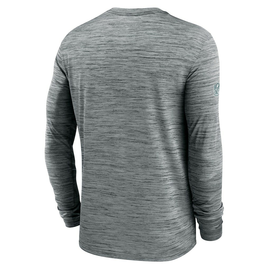 Nike Philadelphia Eagles Sideline Velocity Dri-FIT Long Sleeve T-Shirt Gray