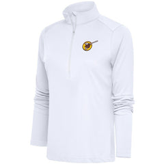 San Diego Padres Antigua Women's Cooperstown Tribute Half-Zip Pullover Top - White - MLB Lifestyle