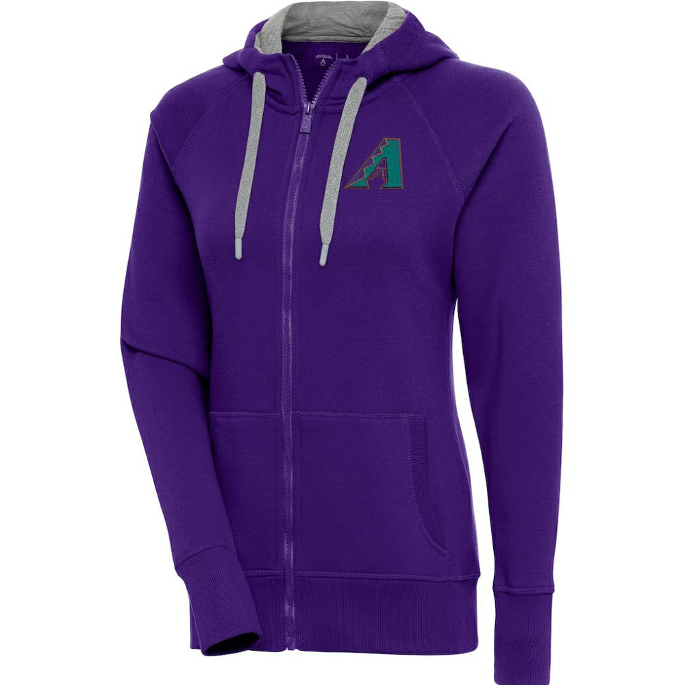 Arizona Diamondbacks Antigua Women's Cooperstown Victory Full-Zip Hoodie - Purple - MLB Online