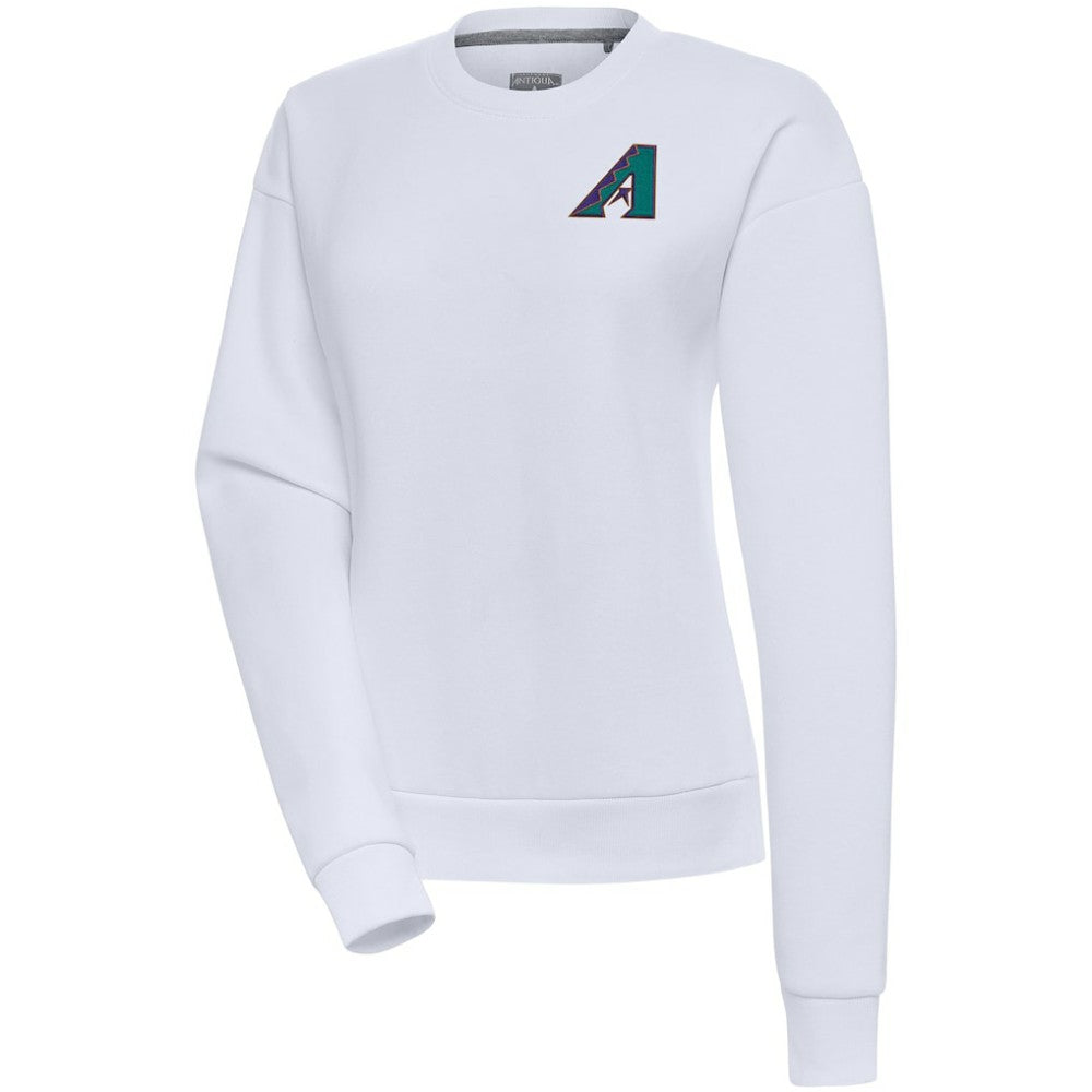Arizona Diamondbacks Antigua Women's Cooperstown Victory Crewneck Pullover Sweatshirt - White - MLB Online