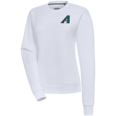 Arizona Diamondbacks Antigua Women's Cooperstown Victory Crewneck Pullover Sweatshirt - White - MLB Online