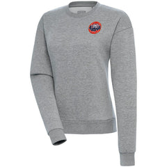 Houston Astros Antigua Women's Cooperstown Victory Crewneck Pullover Sweatshirt - Heather Gray - MLB Discount