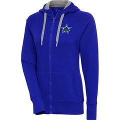 Seattle Mariners Antigua Women's Cooperstown Victory Full-Zip Hoodie - Royal - MLB Discount