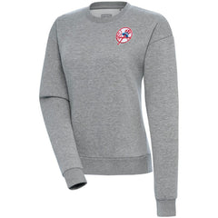 New York Yankees Antigua Women's Cooperstown Victory Crewneck Pullover Sweatshirt - Heather Gray - MLB Online