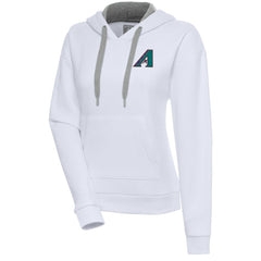 Arizona Diamondbacks Antigua Women's Cooperstown Victory Pullover Hoodie - White - MLB on Sale