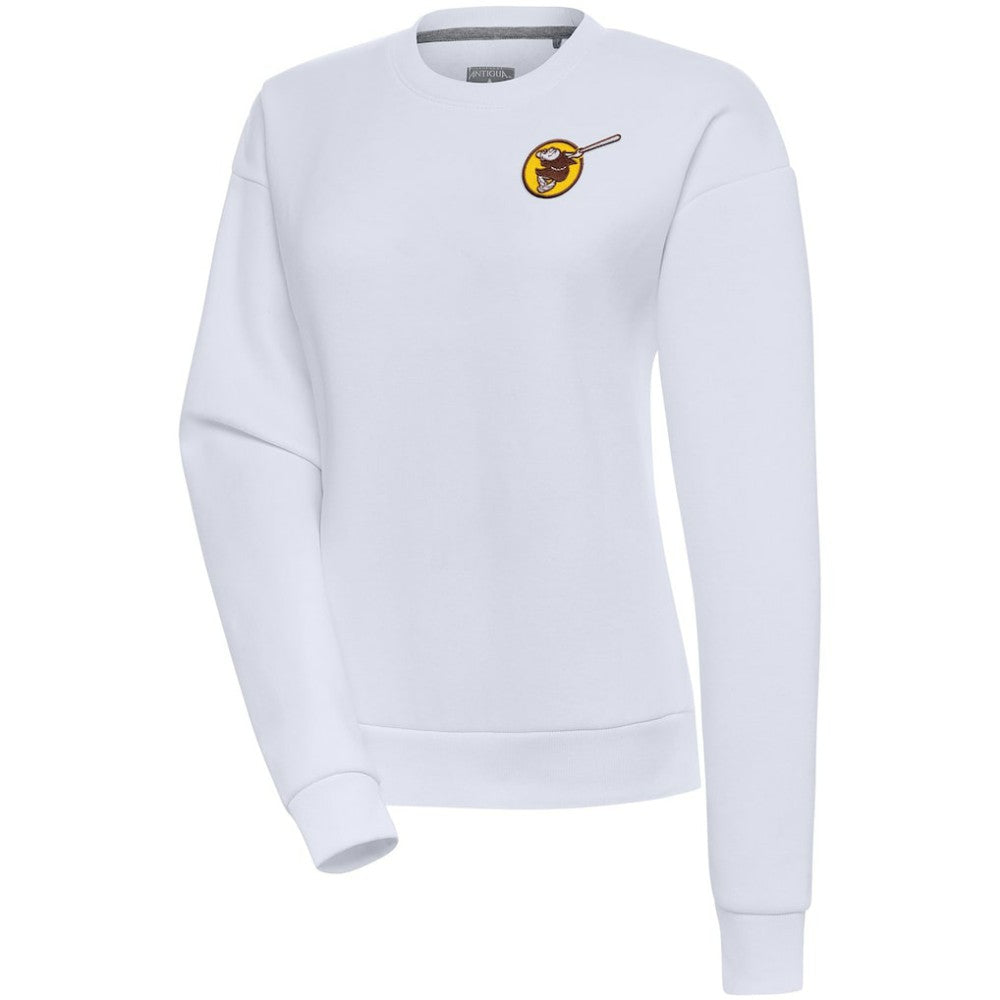San Diego Padres Antigua Women's Cooperstown Victory Crewneck Pullover Sweatshirt - White - MLB Online