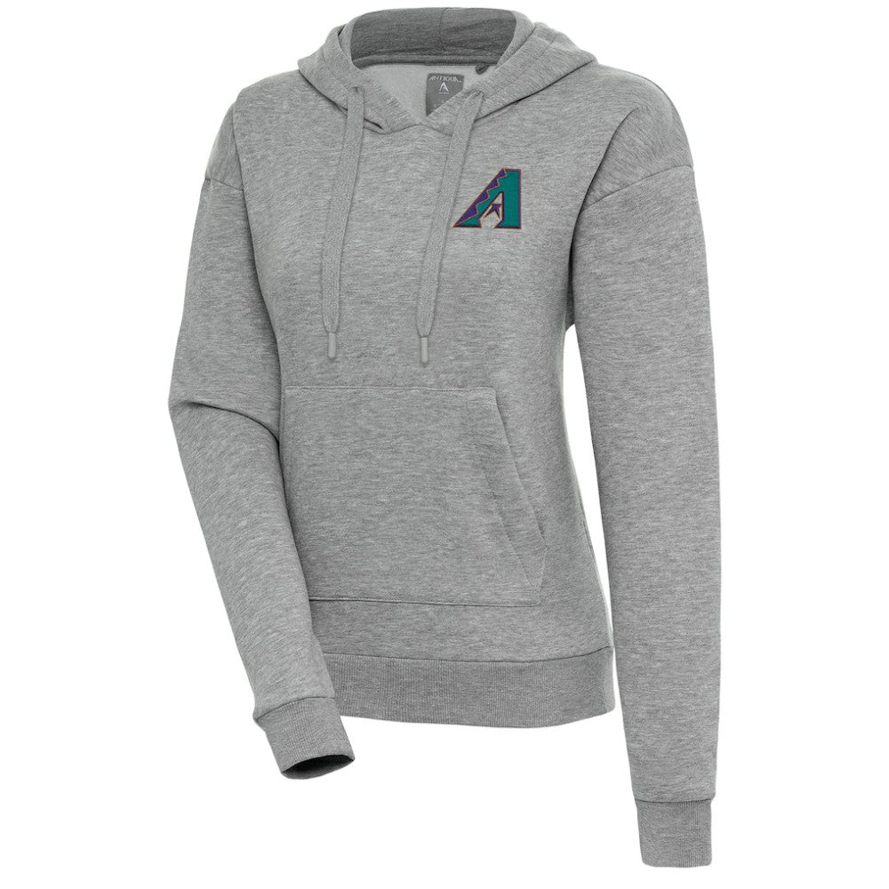 Arizona Diamondbacks Antigua Women's Cooperstown Victory Pullover Hoodie - Heather Gray - MLB Online