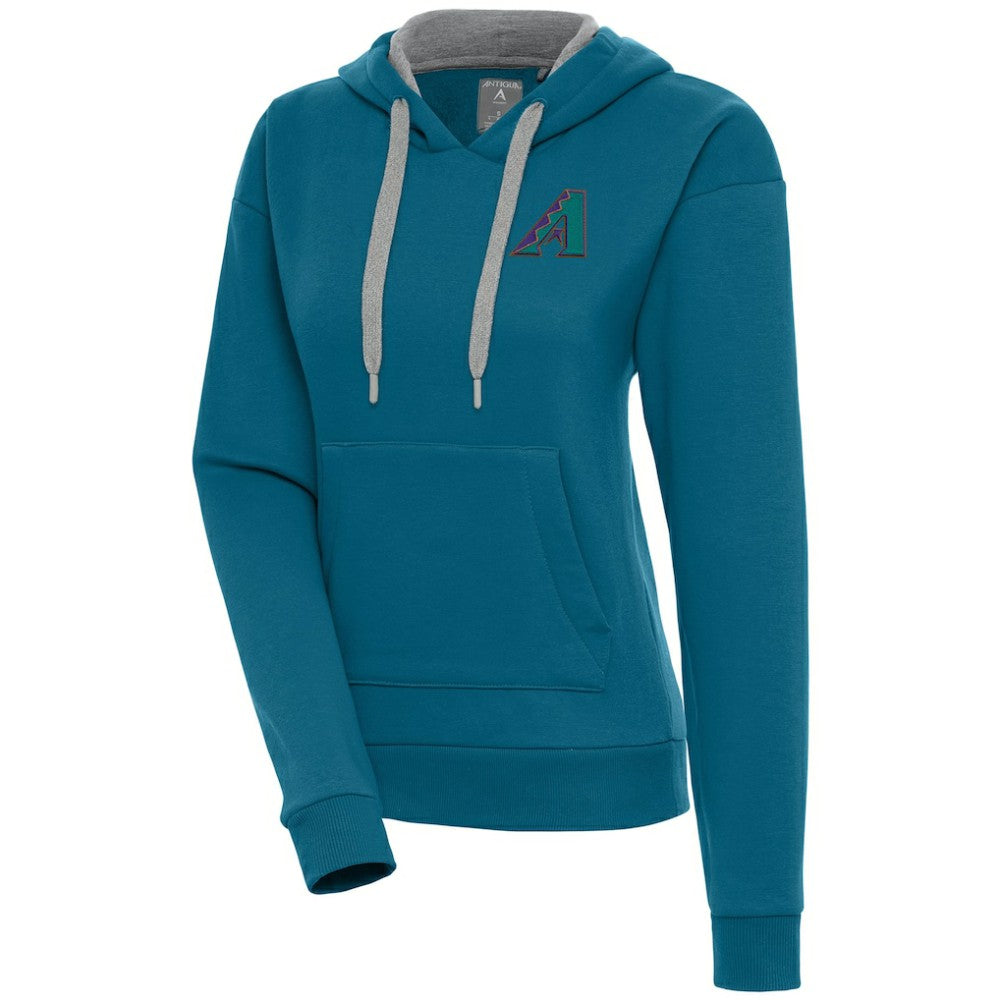 Arizona Diamondbacks Antigua Women's Cooperstown Victory Pullover Hoodie - Teal - MLB Sale