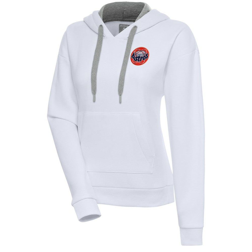 Houston Astros Antigua Women's Cooperstown Victory Pullover Hoodie - White - MLB Discount