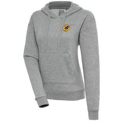 San Diego Padres Antigua Women's Cooperstown Victory Pullover Hoodie - Heather Gray - MLB Discount