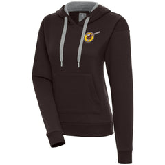 San Diego Padres Antigua Women's Cooperstown Victory Pullover Hoodie - Brown - MLB Lifestyle