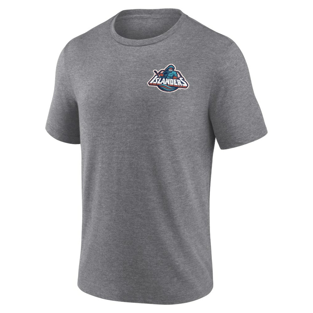 New York Islanders Winger Tri-Blend T-Shirt - Heather Gray - NHL 200500777