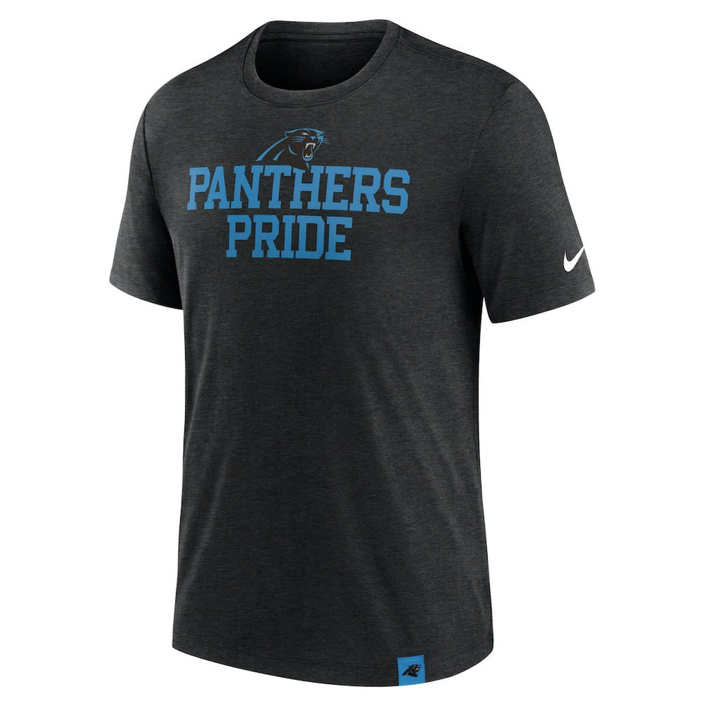 Nike Carolina Panthers Blitz Tri-Blend T-Shirt Heather Black
