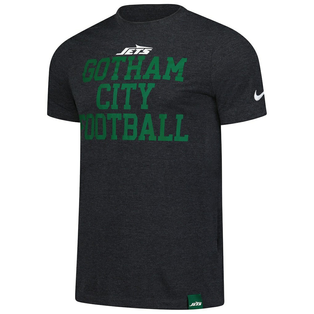 Nike New York Jets Blitz Tri-Blend T-Shirt Heather Black