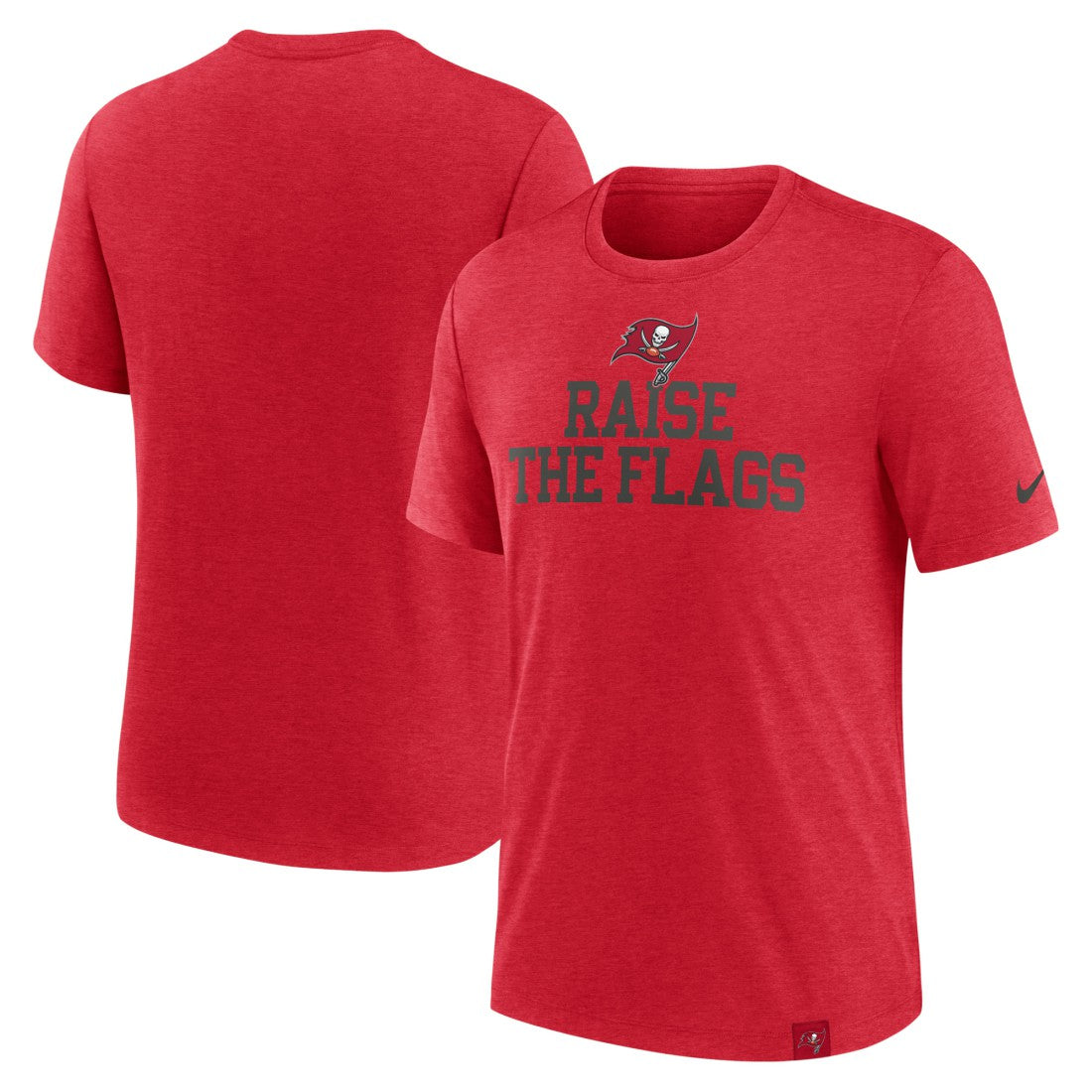Nike Tampa Bay Buccaneers Blitz Tri-Blend T-Shirt Heather Red