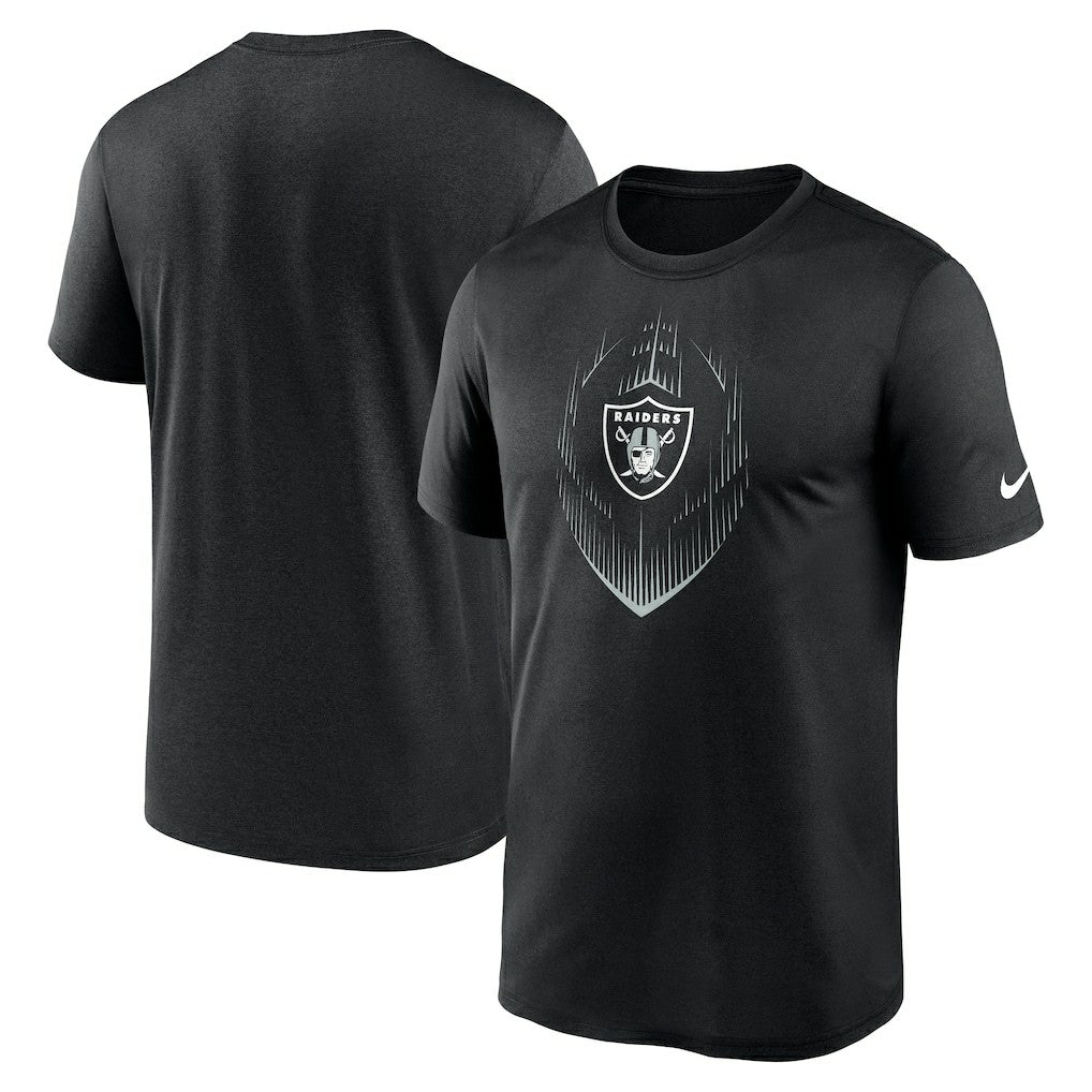 Nike Las Vegas Raiders Big & Tall Blitz Legend Icon T-Shirt Black